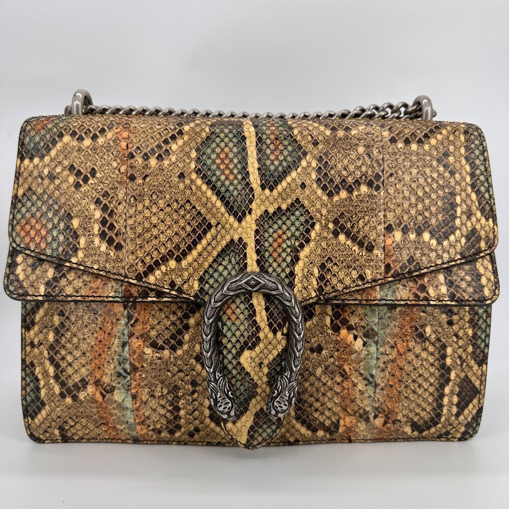 Gucci Multicolor Snakeskin Medium Dionysus Shoulder Bag